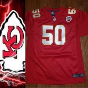 🏈Women's Authentic NFL KANSAS CITY CHIEFS JERSEY X-LARGE